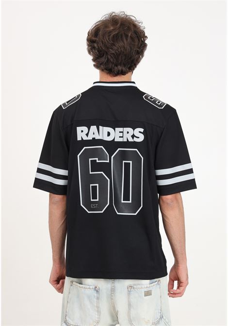 T-shirt manica corta nera da uomo Las Vegas Raiders NFL Fanatics | 007Q-00F5-8D-022BLACK/SPORT GRAY